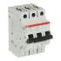 ABB S403M MCB, 3P, 63A Curve C, 440V AC, 12V DC, 15 kA Breaking Capacity