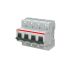 ABB S804N MCB, 4P, 25A Curve C, 690V AC, 36 kA Breaking Capacity