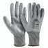 Active Gear C8180 Grey HPPE Cut Resistant Work Gloves, Size 8 - M, Polyurethane Coating