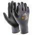 Active Gear F3270 Black, Grey Nitrile Abrasion Resistant Work Gloves, Size 7 - S, Nitrile Coating