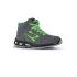 UPower RAMAS Unisex Black, Green Aluminium Toe Capped Safety Shoes, UK 8, EU 42