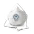 310501 Moldex White EVA, Natural Rubber, Polyester, Polyethylene, Polyproplyene Face Mask for Construction, M/L