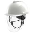 Casco MSA Safety V - Gard 950, con protezione occhi integrata, con sottogola, col. bianco