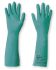 Honeywell Safety Camatril 732 Black Natural Latex, Polychloroprene Chemical Resistant Work Gloves, Size 7, Latex Coating