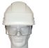 AUBOUEIX IRIS 2 White Helmet & Hard Hat with Chin Strap, Adjustable, Ventilated