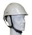 Casco AUBOUEIX KARA MONTEUR de color Blanco, ajustable, con barboquejo, ventilado