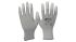 NITRAS SAFETY NITRAS Grey Nylon Anti-Static Gloves, Size 7, Polyurethane Coating