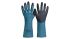 NITRAS SAFETY NITRAS GREEN BARRIER GRIP Black Cotton Abrasion Resistant Gloves, Size 8, Nitrile Coating