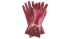 NITRAS SAFETY NITRAS Red Cotton Abrasion Resistant Work Gloves, Size 10, PVC Coating