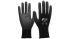 NITRAS SAFETY NITRAS Black Nylon Abrasion Resistant Gloves, Size 7, Polyurethane Coating