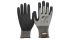 NITRAS SAFETY NITRAS TAEKI Black, Grey Yarn Abrasion Resistant Gloves, Size 8, Latex Coating