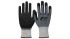 NITRAS SAFETY NITRAS OIL GRIP CUT Black, Grey Yarn Cut Resistant Gloves, Size 7, Nitrile Coating