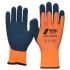 NITRAS SAFETY NITRAS SOFT GRIP Orange Nylon Abrasion Resistant Gloves, Size 8, Latex Coating