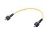 HARTINGHARTING Mini PushPull, 2m Cat6a, Black Type A Plug to Male Type A Plug Male, Terminated PVC Sheath