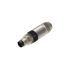 Lumberg M12 IDC M8 Industrielle Rundsteckverbinder Stecker 3-polig / 4A Kabel, IDC-Anschluss IP65, IP67