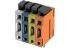 HARTING har-flexicon Series PCB Terminal Block, 4-Contact, 3.5mm Pitch, Wave Soldering, 1-Row, IDC Termination