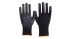 Guantes de trabajo de Fibra Negro NITRAS SAFETY serie NITRAS, talla 11, con recubrimiento de Poliuretano, Abrasion