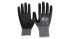 Guantes de trabajo de Tejido elástico especial Negro; gris NITRAS SAFETY serie NITRAS, talla 6, con recubrimiento de