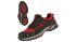 Zapatos de seguridad Unisex NITRAS SAFETY de color Negro, rojo, talla 39