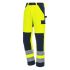 NITRAS SAFETY 7571 Åndbar Gul/marineblå Hi-vis arbejdsbukser, 70 → 80cm