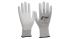 Guantes de trabajo de Nylon Gris NITRAS SAFETY serie 6230, talla 6, con recubrimiento de Poliuretano, Resistentes a la