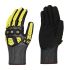 Skytec Torq Bora Black HPPE Cut Resistant Gloves, Size 8, M, Foam Nitrile Coating