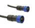 Cable Ethernet apantallado Bulgin de color Negro, long. 5m, funda de Poliuretano, PVC