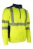 Coverguard Gul/marineblå Unisex Hi-vis sweatshirt, XL