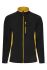 Chaqueta polar, M, Negro/amarillo, Forro polar 201504