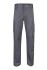 Pantalón para Unisex, pierna 108cm, Gris, Elástico, 16 % poliéster, 38 % EME, 46 % algodón 103005S 37plg 95cm