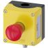 Siemens Black, Yellow Plastic 3SU1 Control Station Enclosure - 1 Hole 22mm Diameter