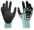 Nitrex 295RP Black, Green Glass Fibre, HPPE, Recycled Polyester, Steel Cut Resistant, Impact Protection Work Gloves,