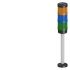 Blue, Green, Yellow Continuous lighting Effect Signal Tower, 24 V, LED Bulb, IP65