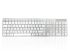 Ceratech KYBAC301-BTMACUS Wireless USB Multimedia Keyboard, QWERTY (US), Silver, White