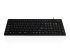 Ceratech KYB-WP127-V2-VIS Wired PS/2, USB Keyboard, QWERTY (UK), Black