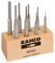 Set punzoni Bahco, L. 75 mm, 85 mm, 90 mm, 95 mm, 100 mm, Ø gambo 0,9 mm, 1,4 mm, 1,8 mm, 2,4 mm, 2,8 mm, 3,4 mm, 3,9