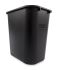 Rubbermaid Commercial Products Rectangular Basket 26 Black Snap On Polythene Waste Bin