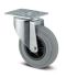 Swivel castor, roller bearing