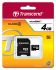 Transcend 4 GB MicroSDHC Micro SD Card, Class 4