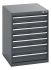 Bott, 7 Drawer Sheet Steel Floor Standing Cabinet, 650 x 750 x 900mm