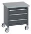 cubio mobile storage bench 3 drawers