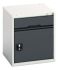 Bott 1 Door, 1 Drawer Sheet Steel Floor Standing Cabinet, 525 x 550 x 600mm