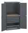 Bott 2 Door, 4 Drawer Sheet Steel Floor Standing Cupboard, 1050 x 650 x 2000mm