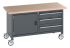 Bott 41002100.77V Portable Sheet Steel Workbench, 325kg Max Load, Adjustable Height, 840mm x 1500mm x 750mm