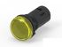 TE Connectivity, 3-2489541, Screw Mount Yellow LED Pilot Light, 19.6mm Cutout, IP20, IP65, Dome, 415V ac