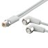 ifm electronic Straight Male 5 way M12 to Right Angle Female 5 way M12 Communication Cable, 5m