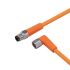 ifm electronic Straight Male 1 way M8 to Right Angle Female 1 way M8 Sensor Actuator Cable, 300mm