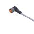 ifm electronic Right Angle Female 1 way M12 to Unterminated Sensor Actuator Cable, 5m