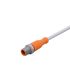 ifm electronic Straight Male 1 way M12 to Unterminated Sensor Actuator Cable, 2m