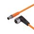 ifm electronic Straight Male 1 way M8 to Right Angle Female 1 way M12 Sensor Actuator Cable, 300mm